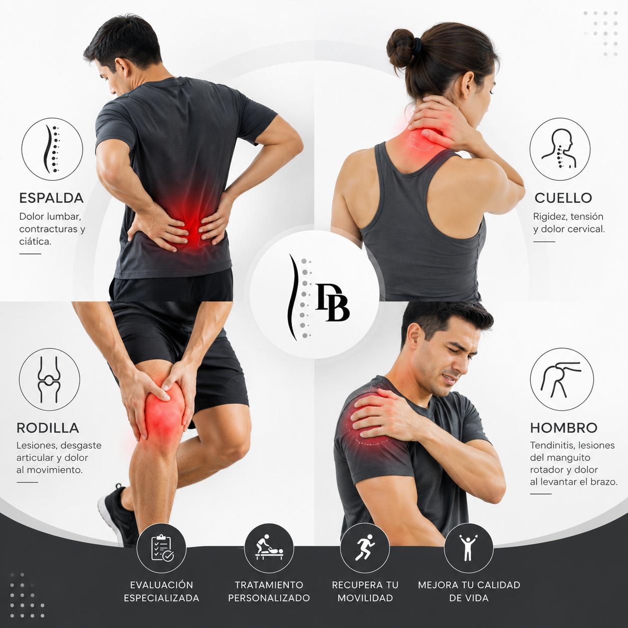 Fisioterapia para dolor y problemas de movimiento
