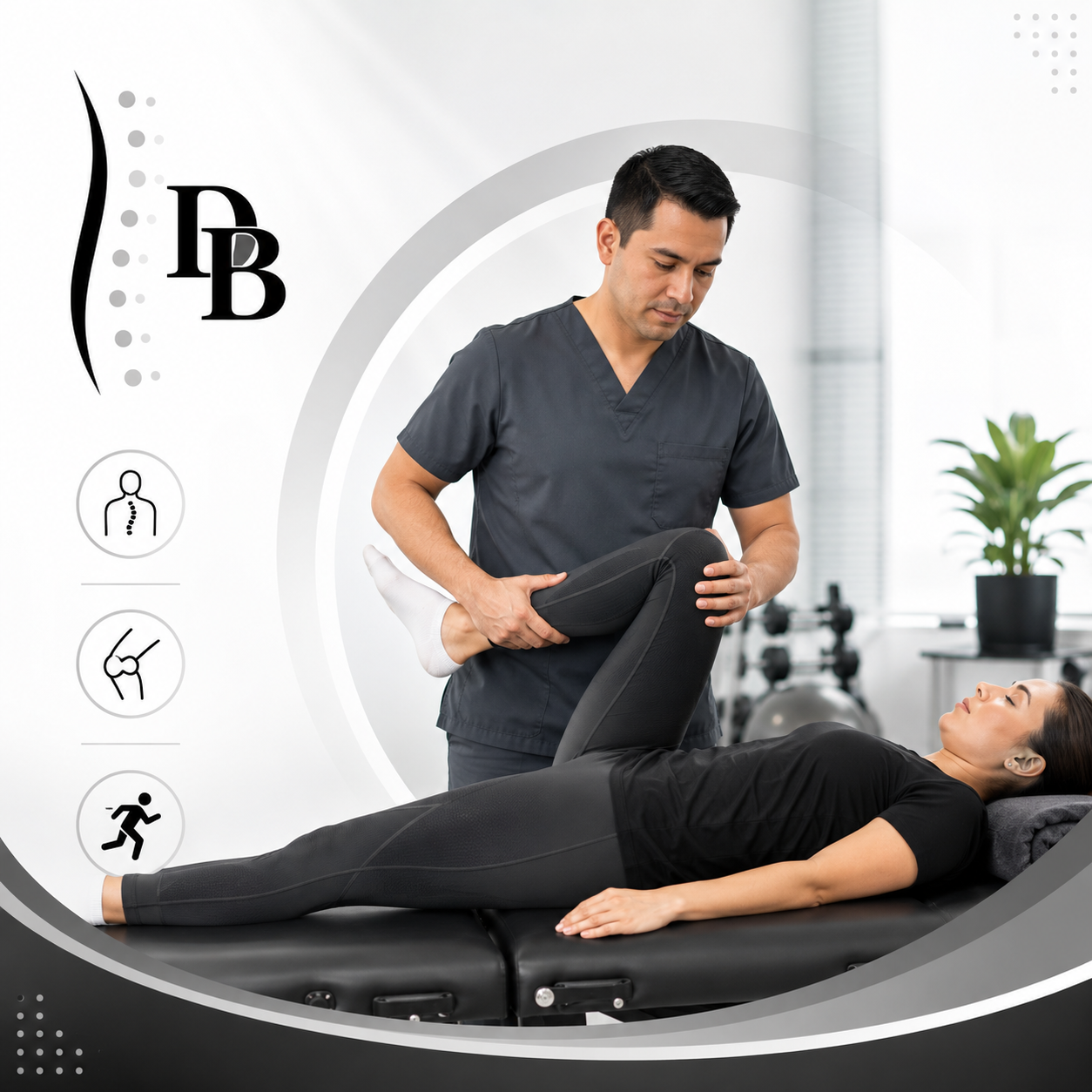 Sesión profesional de fisioterapia en BUSAGUI Fisioterapia